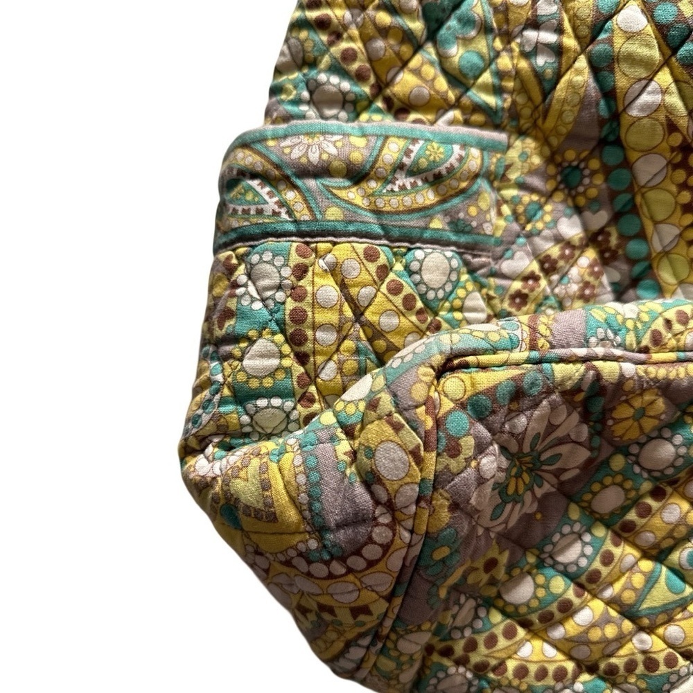 Vera Bradley Set in Lemon Parfait. Lg Tote Get Carried Away & Turn Lock Wallet. - Picture 7 of 15